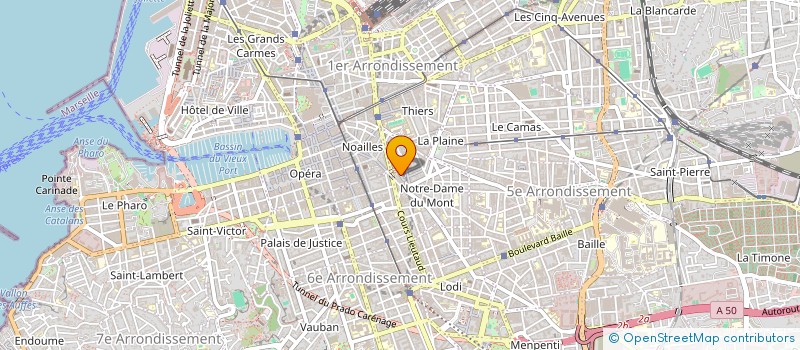localisation de l'entreprise LES MOTS DES THES à MARSEILLE