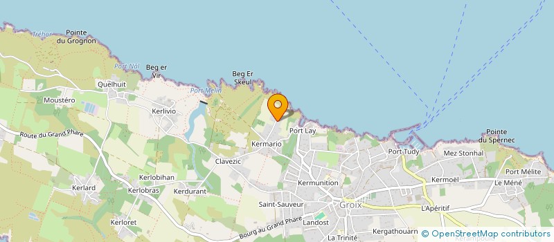 localisation de l'entreprise LES MOTS DITS à GROIX