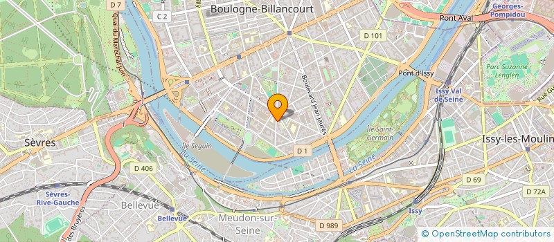 localisation de l'entreprise LES MOTS ET LES CHOSES à BOULOGNE-BILLANCOURT