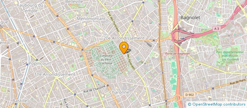 localisation de l'entreprise LES MOTS LE CORPS ET LA NOTE  PARIS