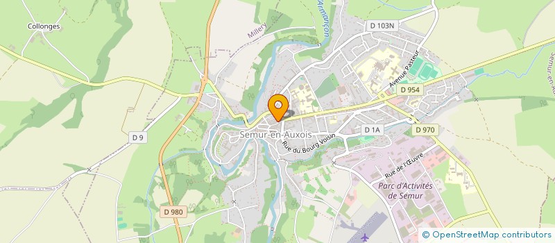 localisation de l'entreprise LES MOTS PARLEURS BOURGOGNE  SEMUR-EN-AUXOIS