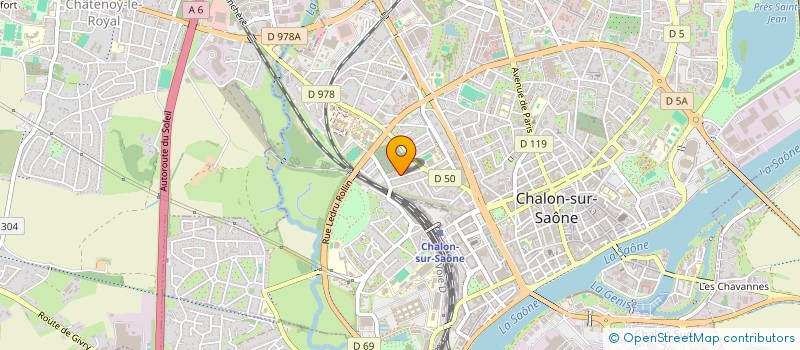 localisation de l'entreprise LES MOTS PASSANTS  CHALON-SUR-SAONE