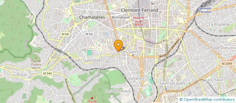 localisation de l'entreprise LES MOTS QUI SEMENT  CLERMONT-FERRAND