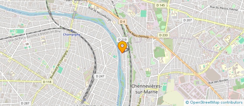 localisation de l'entreprise LES MOTS SCENES à CHENNEVIERES-SUR-MARNE