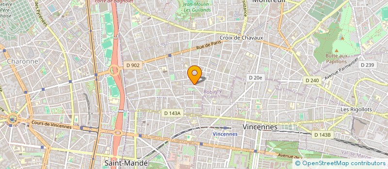 localisation de l'entreprise LES MOTS SONT IMPORTANTS à MONTREUIL