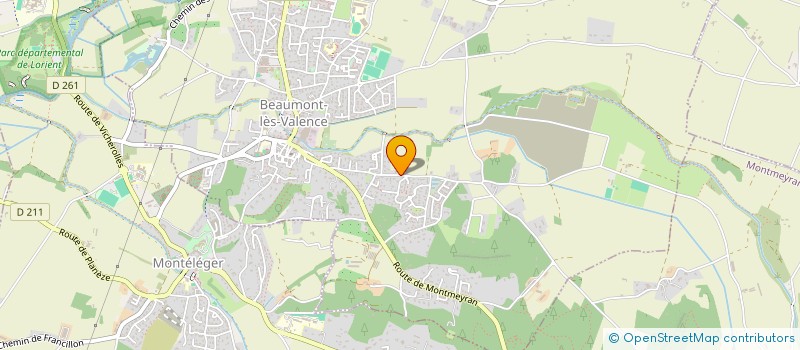 localisation de l'entreprise LES MOTTES à BEAUMONT-LES-VALENCE