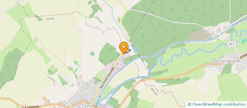 localisation de l'entreprise LES MOTTES  CORRE