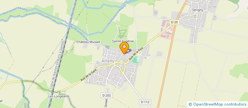 localisation de l'entreprise LES MOTTES à ANDILLY