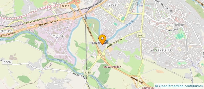 localisation de l'entreprise LES MOTTINS D'OR  CASTRES