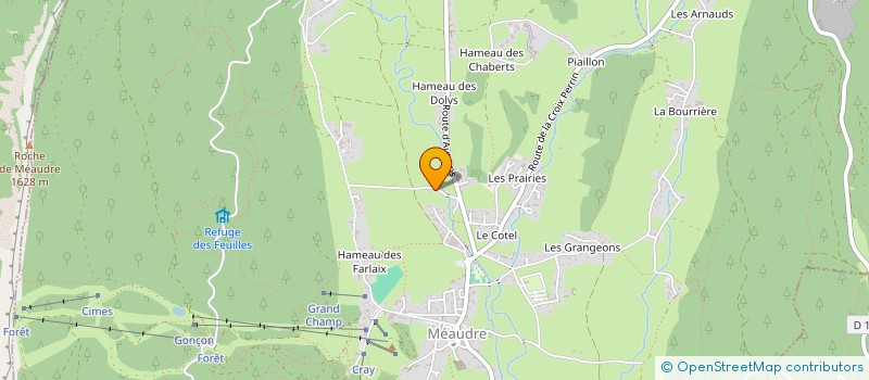 localisation de l'entreprise LES MOUCHEROLLES  AUTRANS-MEAUDRE EN VERCORS