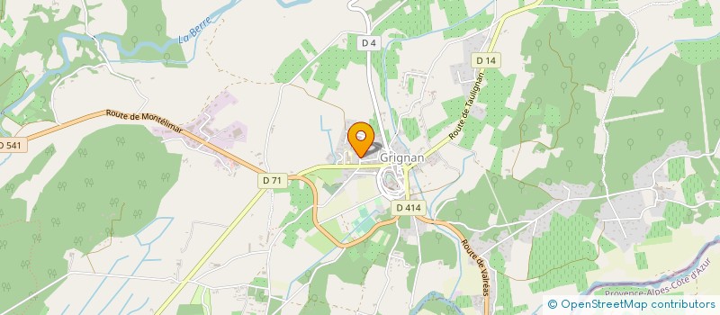 localisation de l'entreprise LES MOUCHERONS  GRIGNAN