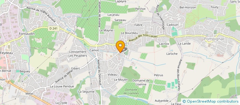 localisation de l'entreprise LES MOUCHEURS DES COTEAUX BORDELAIS  TRESSES