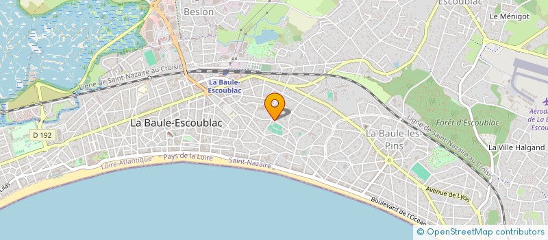 localisation de l'entreprise LES MOUETTES 29  LA BAULE-ESCOUBLAC