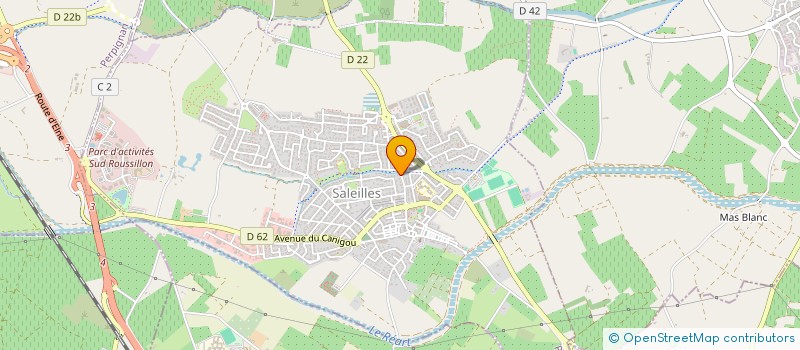 localisation de l'entreprise LES MOUETTES à SALEILLES
