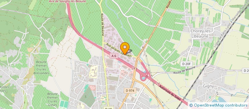 localisation de l'entreprise LES MOUETTES  SAVIGNY-LES-BEAUNE