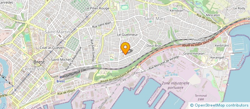 localisation de l'entreprise LES MOUETTES à BREST