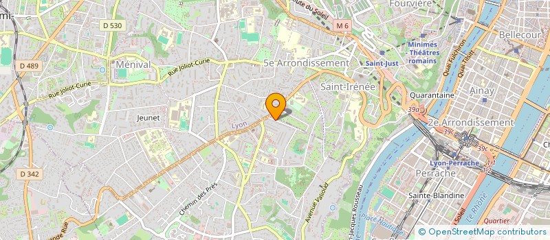 localisation de l'entreprise LES MOUETTES  SAINTE-FOY-LES-LYON