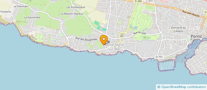 localisation de l'entreprise LES MOUETTES  PORNIC