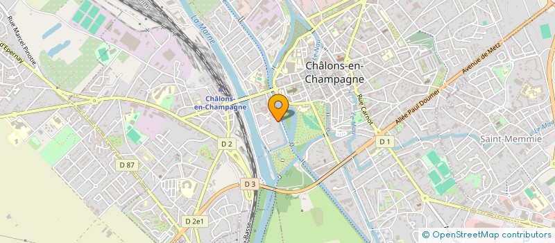 localisation de l'entreprise LES MOUETTES  CHALONS-EN-CHAMPAGNE