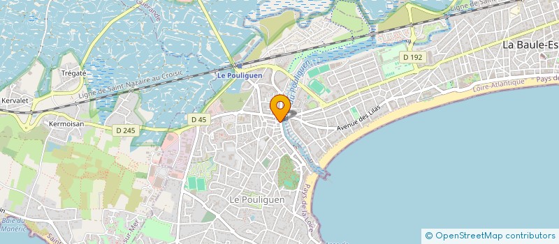 localisation de l'entreprise LES MOUETTES à LE POULIGUEN