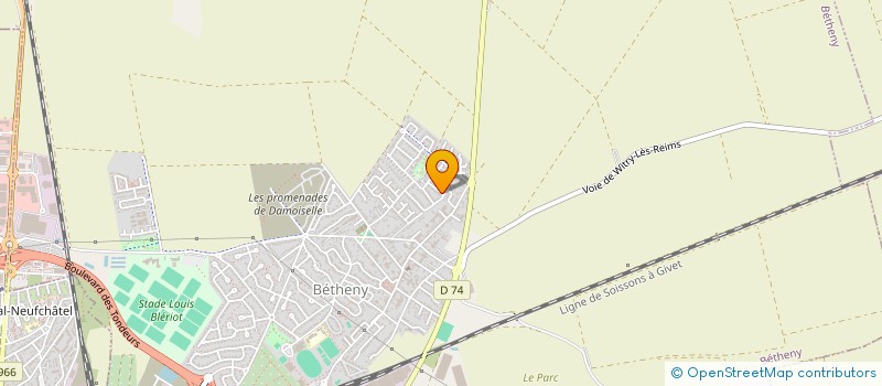 localisation de l'entreprise LES MOUETTES  BETHENY