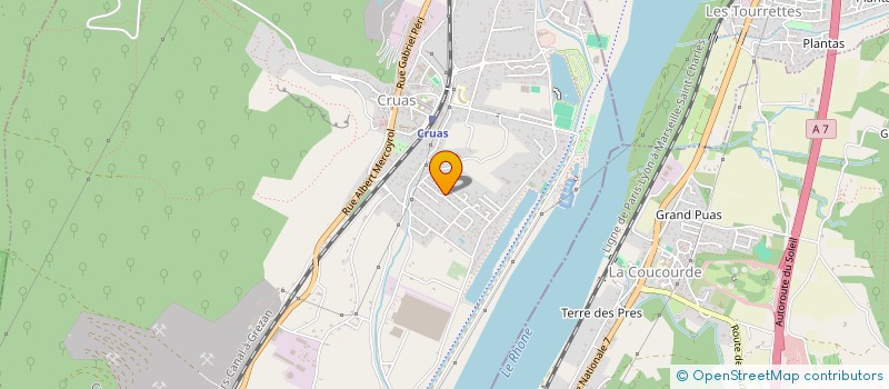 localisation de l'entreprise LES MOUETTES  CRUAS