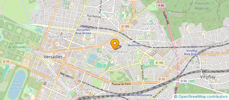 localisation de l'entreprise LES MOUETTES à VERSAILLES