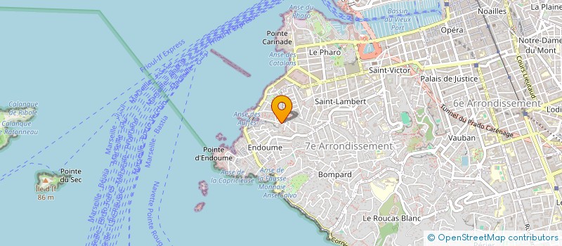 localisation de l'entreprise LES MOUETTES à MARSEILLE