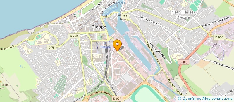 localisation de l'entreprise LES MOUETTES  DIEPPE