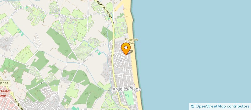 localisation de l'entreprise LES MOUETTES à ARGELES-SUR-MER