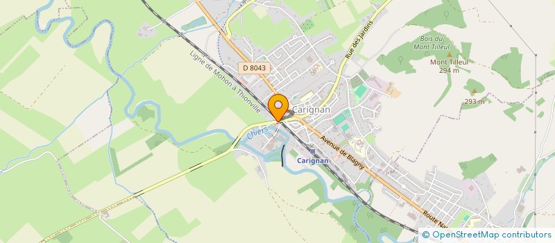 localisation de l'entreprise LES MOUETTES DE LA CHIERS  CARIGNAN