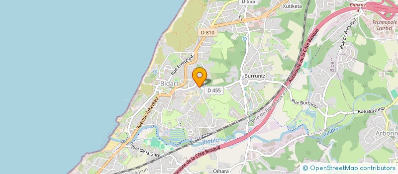 localisation de l'entreprise LES MOUETTES DE LA KOZTAKOAK  BIDART
