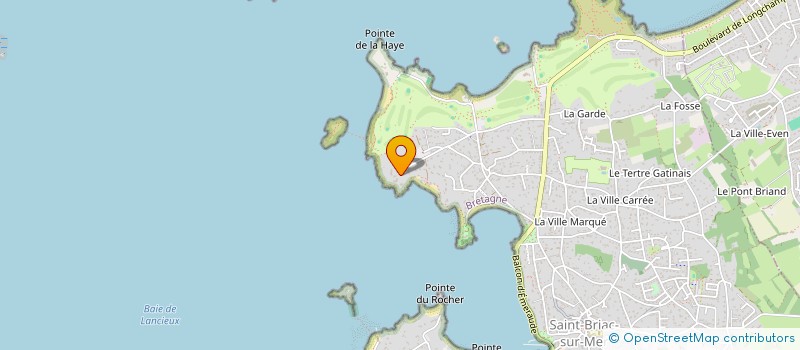 localisation de l'entreprise LES MOUETTES DU BOIS MARIN  SAINT-BRIAC-SUR-MER