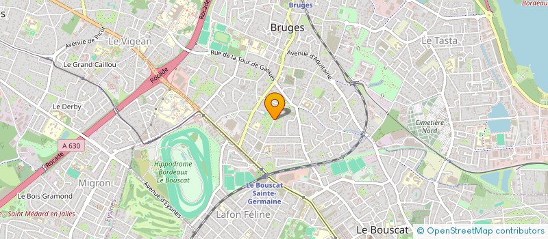 localisation de l'entreprise LES MOUETTES DU CAP  BRUGES