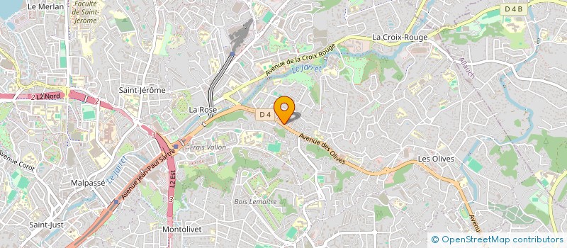 localisation de l'entreprise LES MOUETTES HOLDING à MARSEILLE