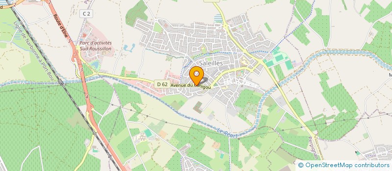 localisation de l'entreprise LES MOUFETTES  SALEILLES