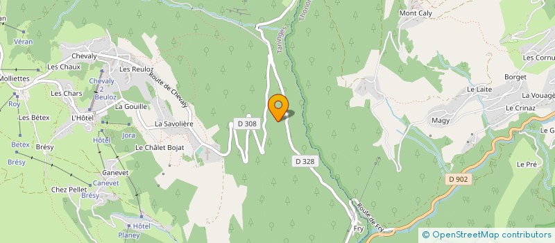 localisation de l'entreprise LES MOUFLONS 1500 à TANINGES