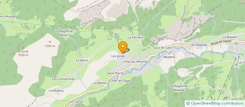 localisation de l'entreprise LES MOUILLES  ABONDANCE