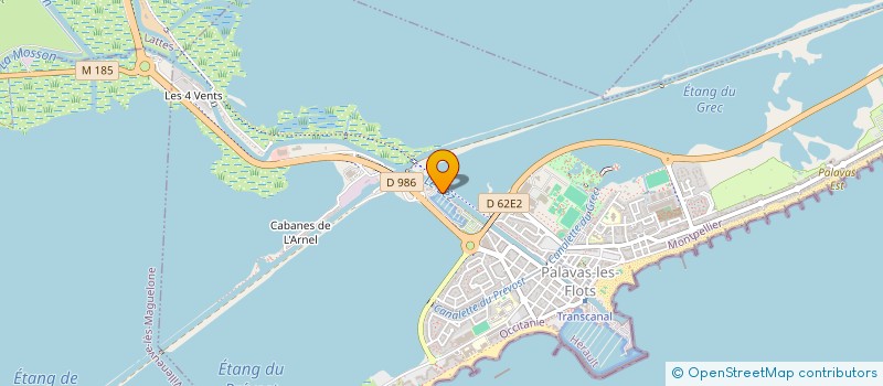 localisation de l'entreprise LES MOULES EN FOLIE à PALAVAS-LES-FLOTS