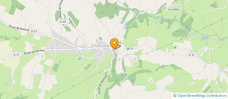 localisation de l'entreprise LES MOULINAGES DE RIOTORD à COUTOUVRE