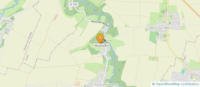 localisation de l'entreprise LES MOULINEAUX  FONTAINE-HENRY