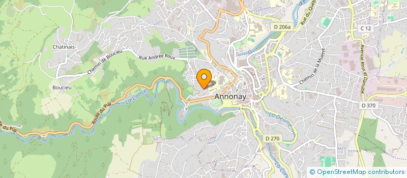 localisation de l'entreprise LES MOULINS à ANNONAY