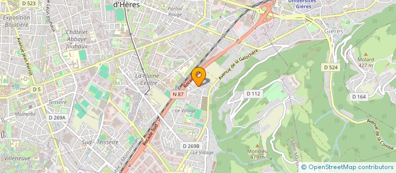 localisation de l'entreprise LES MOULINS  SAINT-MARTIN-D'HERES