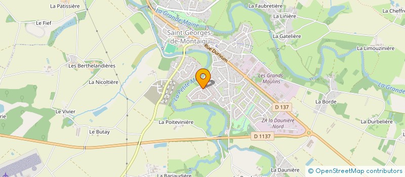 localisation de l'entreprise LES MOULINS à MONTAIGU-VENDEE