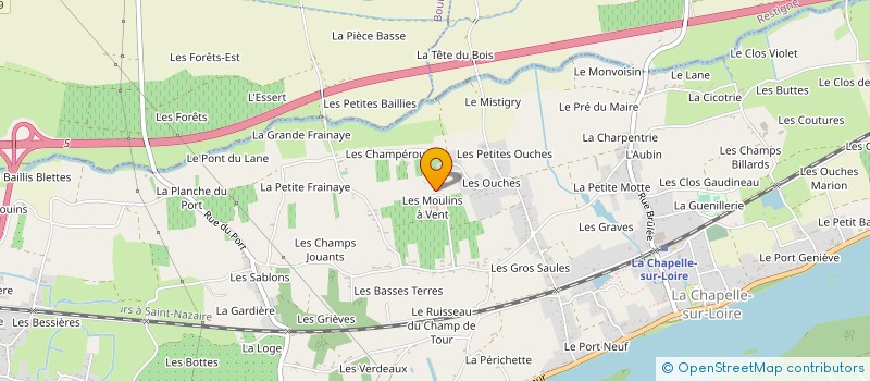 localisation de l'entreprise LES MOULINS A VENT à LA CHAPELLE SUR LOIRE