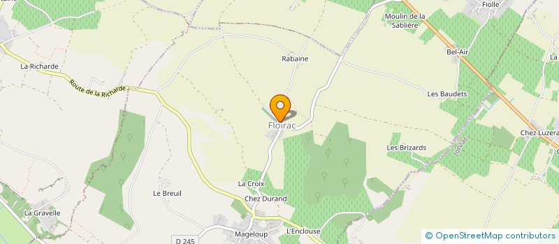 localisation de l'entreprise LES MOULINS A VENT DE FLOIRAC  FLOIRAC