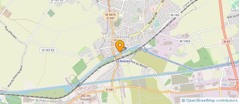 localisation de l'entreprise LES MOULINS DE LA BASSEE à LA BASSEE
