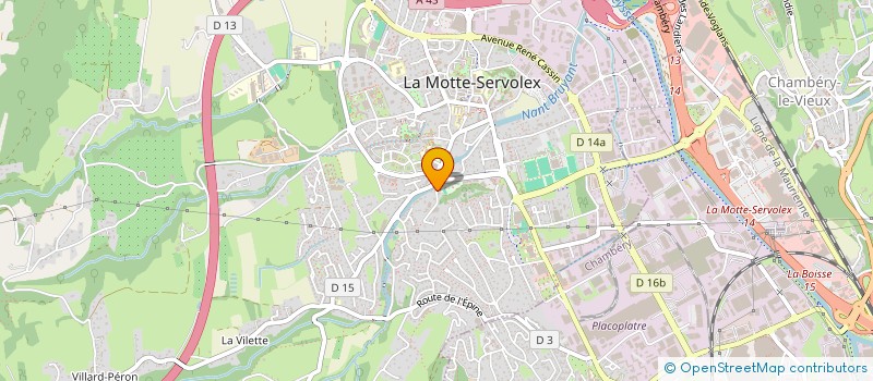 localisation de l'entreprise LES MOULINS DE LA MOTTE  LA MOTTE-SERVOLEX