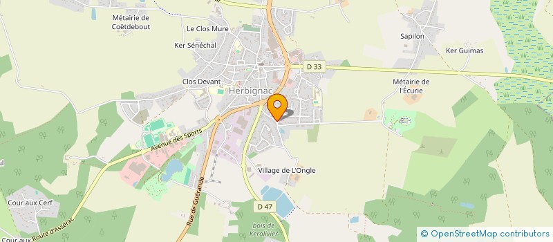 localisation de l'entreprise LES MOULINS DE RANROUET à HERBIGNAC