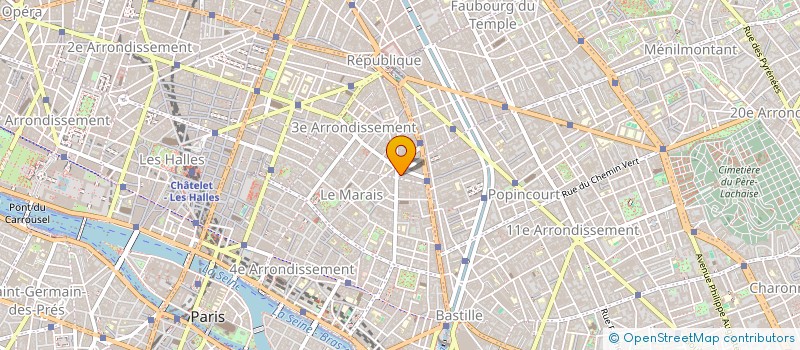 localisation de l'entreprise LES MOULINS DU MARAIS à PARIS
